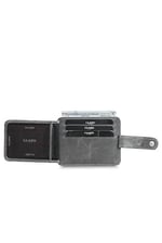 Guard Dikey Crazy Gri Hakiki Deri Kartlık Erkek/Kadın P5171