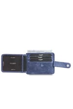 Guard Dikey Crazy Lacivert Hakiki Deri Kartlık Erkek/Kadın P5171