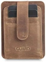 Guard Dikey Crazy Taba Hakiki Deri Kartlık Erkek/Kadın P5171