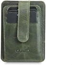 Guard Dikey Crazy Yeşil Hakiki Deri Kartlık Erkek/Kadın P5171