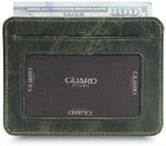 Guard Dikey Crazy Yeşil Hakiki Deri Kartlık Erkek/Kadın P5171