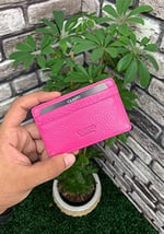 Guard Ultra İnce Fuşya Minimal Hakiki Deri Kartlık Erkek/Kadın P5150