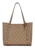 GUESS Eco Erica Elite Tote Bag Latte Logolu, Latte logosu