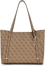GUESS Eco Erica Elite Tote Bag Latte Logolu, Latte logosu