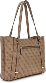 GUESS Eco Erica Elite Tote Bag Latte Logolu, Latte logosu
