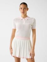 Guess Gabry Logolu Slim Fit Yarım Fermuarlı Kısa Kollu Polo Yaka Triko Bayan TRİKO V6GR04 Z0725 A10F
