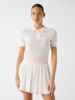 Guess Gabry Logolu Slim Fit Yarım Fermuarlı Kısa Kollu Polo Yaka Triko Bayan TRİKO V6GR04 Z0725 A10F