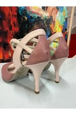 GÜL KURUSU - MODEL LATİN-SALSA-TANGO DANS VE SALON AYAKKABIS 7,5 CM 11 PONT KADEH MODEL KAPALI TOPUK - Bedenler: 37 EU, 39 EU, 40 EU