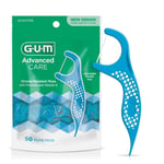 GUM - 888DF Advanced Care Flossers, Fresh Mint Dental String Floss Picks, E Vitamini ve Florür, 90 Adet