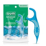 GUM - 888DF Advanced Care Flossers, Fresh Mint Dental String Floss Picks, E Vitamini ve Florür, 90 Adet