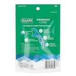 GUM - 888DF Advanced Care Flossers, Fresh Mint Dental String Floss Picks, E Vitamini ve Florür, 90 Adet
