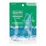 GUM - 888DF Advanced Care Flossers, Fresh Mint Dental String Floss Picks, E Vitamini ve Florür, 90 Adet