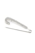 Gümüş Kaplama Kristal Taşlı İskoç İğnesi Broş, Unisex