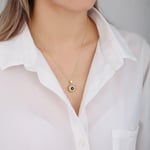 Gümüş Nazar Boncuğu Kolye