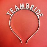 Gümüş Renk Team Bride Taç Plastik – Gelin ve Nedime Tacı