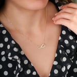 Gümüş Sonsuzluk Annem Kolyesi