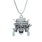 Guns'n Roses Örme Zincir Kolye - Gümüş Kaplama - Erkek Kadın Kolye - No:1543