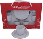 Güral Porselen Yaldızlı Fincan Takımı