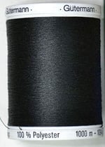 Gütermann enthältl Gewinde, Polyester, Schwarz, 1000 m
