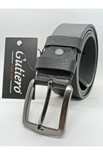 Gutiero%100 Hakiki Deri 4 Cm Siyah Erkek Kemer 125 CM gutieroNM-512