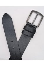 Gutiero%100 Hakiki Deri 4 Cm Siyah Erkek Kemer 125 CM gutieroNM-512