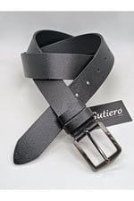 Gutiero%100 Hakiki Deri 4 Cm Siyah Erkek Kemer 125 CM gutieroNM-512