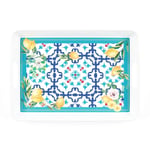 Guzzini Flower&Lemon Dikdörtgen Tepsi Melamin 47,7 x 34 cm