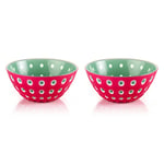 Guzzini Le Murrine 2'Li Kase, Kırmızı Yeşil 12 Cm