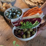 Guzzini Tierra 3'lü Çerezlik Açık Krem
