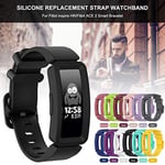 GVFM 6+ Çocuklar için Fitbit Ace 2 Bantları ile Uyumlu, Yumuşak Silikon Bilezik Aksesuarları Spor Kayışı Erkek bantları Fitbit Inspire HR & Ace 2 ile Uyumlu (Siyah)