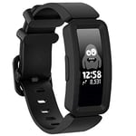 GVFM 6+ Çocuklar için Fitbit Ace 2 Bantları ile Uyumlu, Yumuşak Silikon Bilezik Aksesuarları Spor Kayışı Erkek bantları Fitbit Inspire HR & Ace 2 ile Uyumlu (Siyah)
