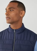 Hackett London Hackett Dik Yaka Slim Fit Puffer Yelek, HM403089