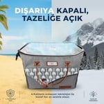 Haegs Kadın Termal Çanta, Yalıtımlı Yemek Taşıma, Bayan Beslenme Çantası, Sızdırmaz Beslenme Kutusu, Yetişkinler ve Çalışanlar İçin