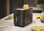 Haier I-Master 5 Serisi Ekmek Kızartma Makinesi, Paslanmaz Çelik, Ekstra Derin Yuvalı 2 Dilim, Yanıkları Önlemek için Kaldırma Kolu, Toz Kapağı, 7 Ezilme Seviyesi [Siyah]