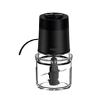 Haier I-Master Series 5 Mini Doğrayıcı, Güçlü 550 W, 2 Vitesli, Sebze Doğrayıcı, Kaymaz Taban, 0,5 L Cam Kase [Siyah]