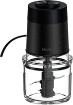Haier I-Master Series 5 Mini Doğrayıcı, Güçlü 550 W, 2 Vitesli, Sebze Doğrayıcı, Kaymaz Taban, 0,5 L Cam Kase [Siyah]
