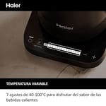 HAIER paslanmaz çelik su ısıtıcısı, enerji tasarrufu, 7 sıcaklık ayarı, sıcak tutma fonksiyonu, bir fincan için kaynatın, 1,7 l, 2200 W [I-Master Series 5]