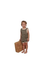 Haki Unisex Atlet Şort Takım - Seçenekler: 1-2 Yıl, 2-3 Yıl, 3-4 Yıl, 4-5 Yıl, 5-6 Yıl, 6-12 Ay