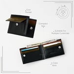 Hakiki Deri Bifold Erkek Cüzdanı Bozuk Para Cepli | Tam Tahıl El İşi Deriden yapılmıştır | Çıtçıtlı RFID Güvenli Cüzdan | Hediye Kutusu ve Emeklilik Doğum Günü için Kesede