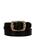 Hakiki Deri Gold Tokalı Kadın Kot, Spor Kemer 4 cm; an-byn-33