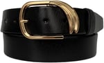 Hakiki Deri Gold Tokalı Kadın Kot, Spor Kemer 4 cm; an-byn-35