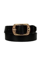 Hakiki Deri Gold Tokalı Kadın Kot, Spor Kemer 4 cm; an-byn-33