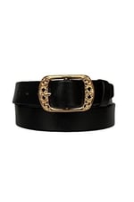 Hakiki Deri Gold Tokalı Kadın Kot, Spor Kemer 4 cm; an-byn-33