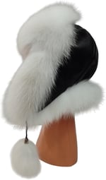 Hakiki Deri Kürklü Premium Ushanka