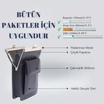 Hakiki Deri Sigara Kutusu, Tutucu Tabakası, Deri Sigaralık, Sigara Kutusu (Siyah)