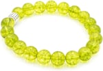 Hakiki Doğal Olivin Peridot Taşı Bileklik 10 Mm