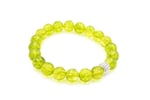 Hakiki Doğal Olivin Peridot Taşı Bileklik 10 Mm