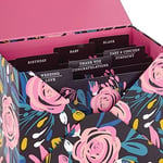 Hallmark 24 adet el yapımı tebrik kartı, farklı kutularda, modern çiçek deseni, doğum günü, bebek partisi, düğün, yas tutma, teşekkür kartları