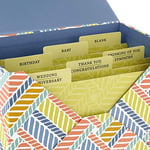 Hallmark 24 el yapımı tebrik kartı, balık kılçığı deseni, doğum günü kartları, bebek partisi kartları, düğün kartları, yas kartları, teşekkür kartları