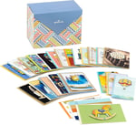 Hallmark 24 el yapımı tebrik kartı, balık kılçığı deseni, doğum günü kartları, bebek partisi kartları, düğün kartları, yas kartları, teşekkür kartları